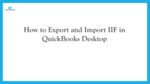 An Easy Method how to edit IIF (Intuit Interchange Format) in QuickBooks,