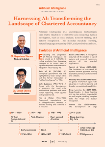 AI  Transforming the Landscape of Chartered Accountancy