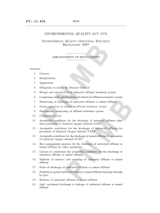 Environmental Quality Industrial Effluent Regulations 2009 - P.U.A 434-2009