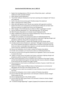 EDCC Mid-Sem Question Bank: Environmental Degradation & Climate Change