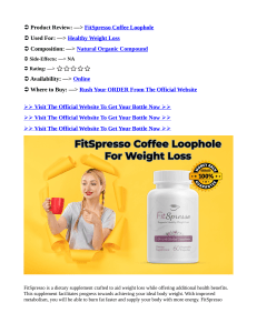 FitSpresso Reviews 2024 BEWARE WARNING SCAM Dont Buy