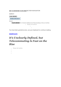 原文The Rise of Telecommuting