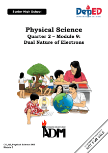 Physical Science-Q4-dualnatureofelectrons