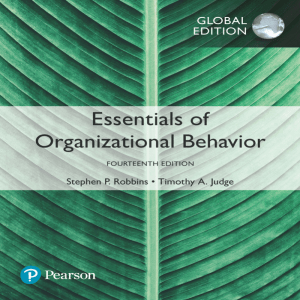 2. Tim Judge, Stephen Robbins, 2018 - Essentials of organizational behavior