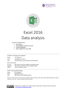 ExcelData Analysis Manual