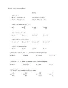 Number theory and computation Test 2