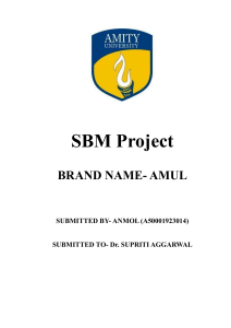 AMUL brand project
