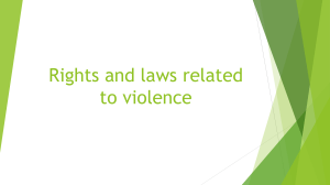 2- Rights and laws related to violence