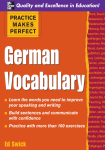 Practice Makes Perfect German Vocabulary Book