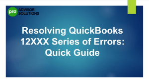 Best Guide for Resolving QuickBooks 12XXX Series of Errors