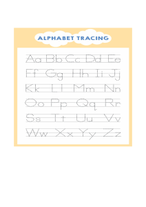 Tracing ABC upper lower
