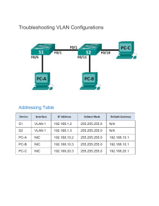 Troubleshooting VLAN Configurations