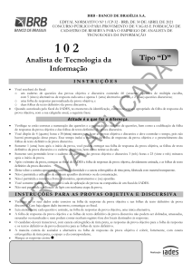 102 Analista deTecnologia da Informac╠ºa╠âo Tipo D