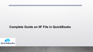 Expert Tips To Transfer IIF files in QuickBooks