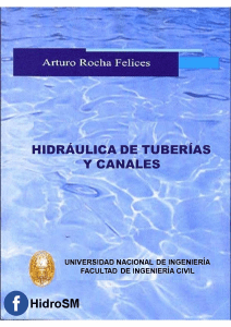 Arturo Rocha - Hidráulica de tuberías y canales