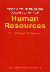 3 Check Your English Vocabulary for HR