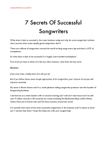 7 Secrets of Successful Songwriters