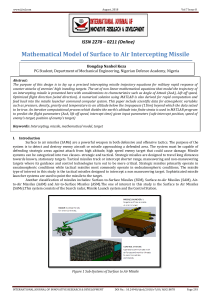 Surface to Air Missile Intercept Model