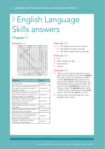 BIO ELSWB English Language Skills Workbook answers 5p
