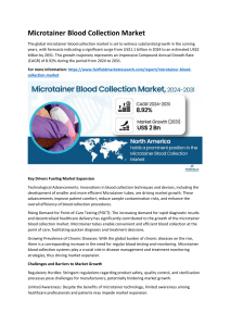Microtainer Blood Collection Market Insights, Growth and Investment Feasibility By 2031