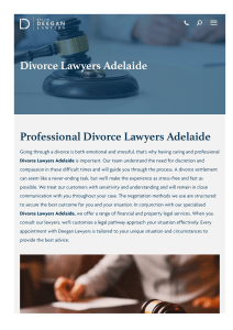 Divorce Lawyers Adelaide