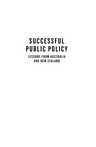 Successful Public Policy book