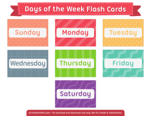 days-week-flash-cards-2x3