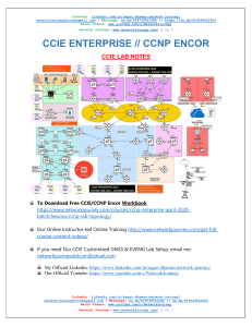 CCNP ENCORE & ENARSI