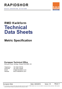 Rapidshor-Technical-Datasheets