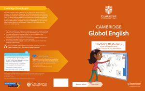Cambridge Global English Teacher's Resource - 2