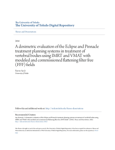 A dosimetric evaluation of the Eclipse and Pinnacle treatment pla