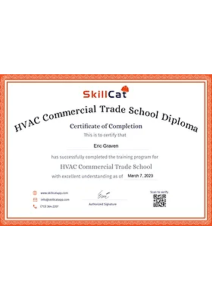 HVAC Commercial Trade School Certificate (1) page-0001