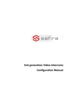 2nd generation Video-Intercoms Configuration Manual