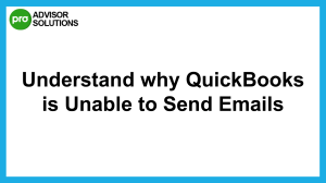 If Your QuickBooks is Unable to Send Emails Try This Fix