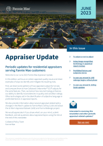 Appraiser Update Newsletter-June 2023-V3