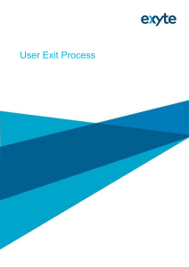 User Exit Process PROG1