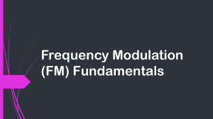 Frequency Modulation (FM) Fundamentals