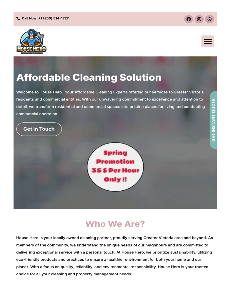 Cleaning Services Victoria BC