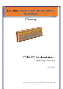 curriculum study kit