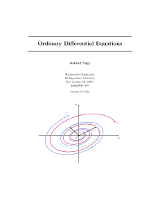 02 - Ordinary Differential Equations Author Gabriel Nagy