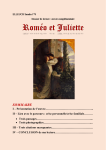 French in-depth analysis on “Romeo and Juliet”