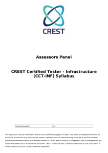 CREST-Certified-Tester-Infrastructure-CCT-INF syllabus-24012024-v3