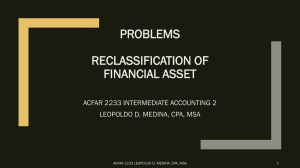 005 PROBLEMS RECLASSIFICATION OF FINANCIAL ASSET (1)