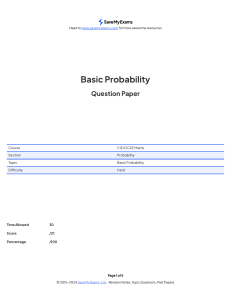SME basicprobability