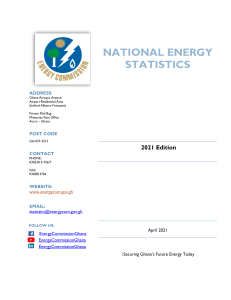2021 published Energy Statistics