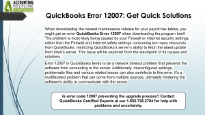 Easy steps to fix Error 12057 in QuickBooks Payroll