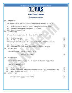 Trigonometric Past Papers(New updated).... (1)