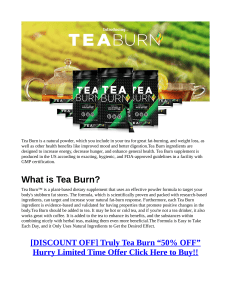 Tea Burn Review SCAM or LEGIT Is It Good