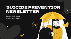 Copy of Suicide Prevention Newsletter by Slidesgo