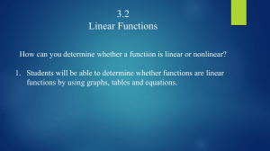 3.2 Linear Functions (2)